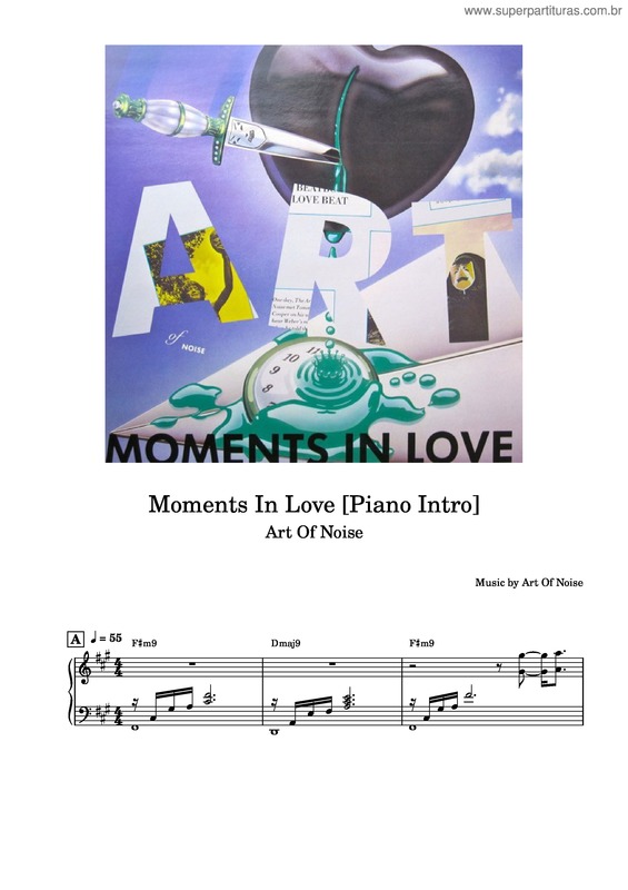 Partitura da música Moments In Love [Piano Intro] – Art Of Noise